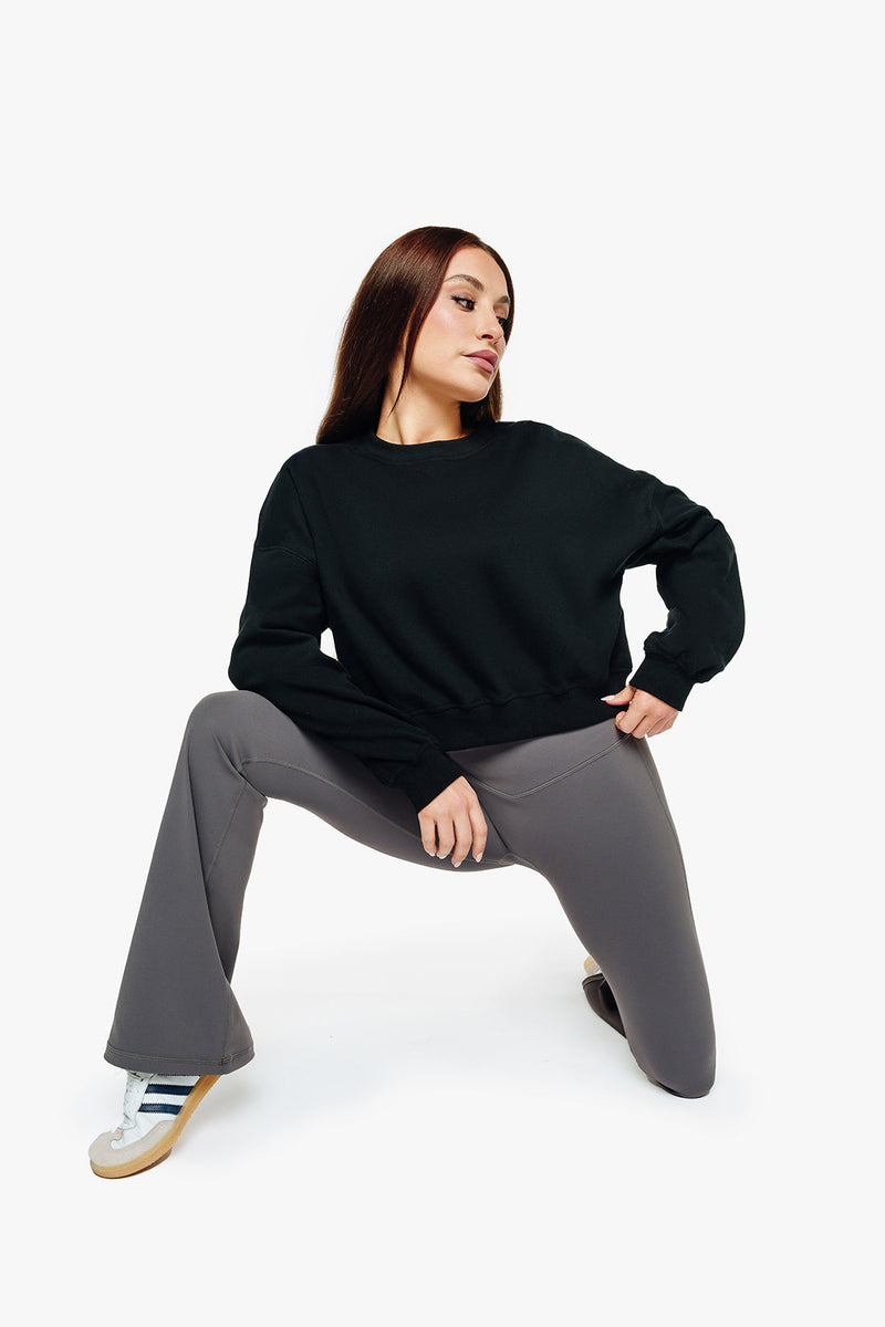 Sweatshirt Fleece  - Black