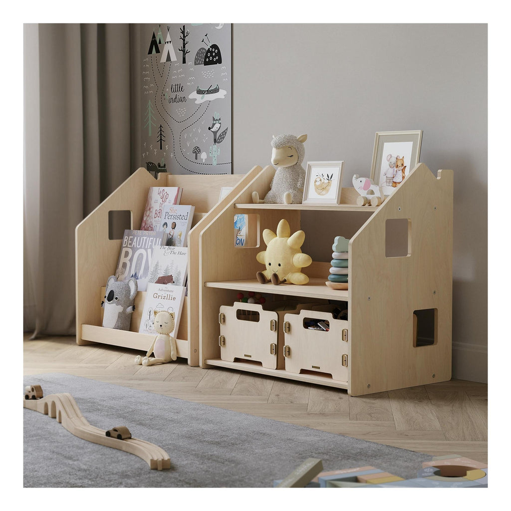 Bibliothèque & Étagère À Jouets Duo – Édition Limitée