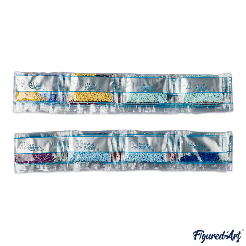 Broderie Diamant | Broderie Diamant - Lac en Automne | Broderie Paysages paysages | FiguredArt