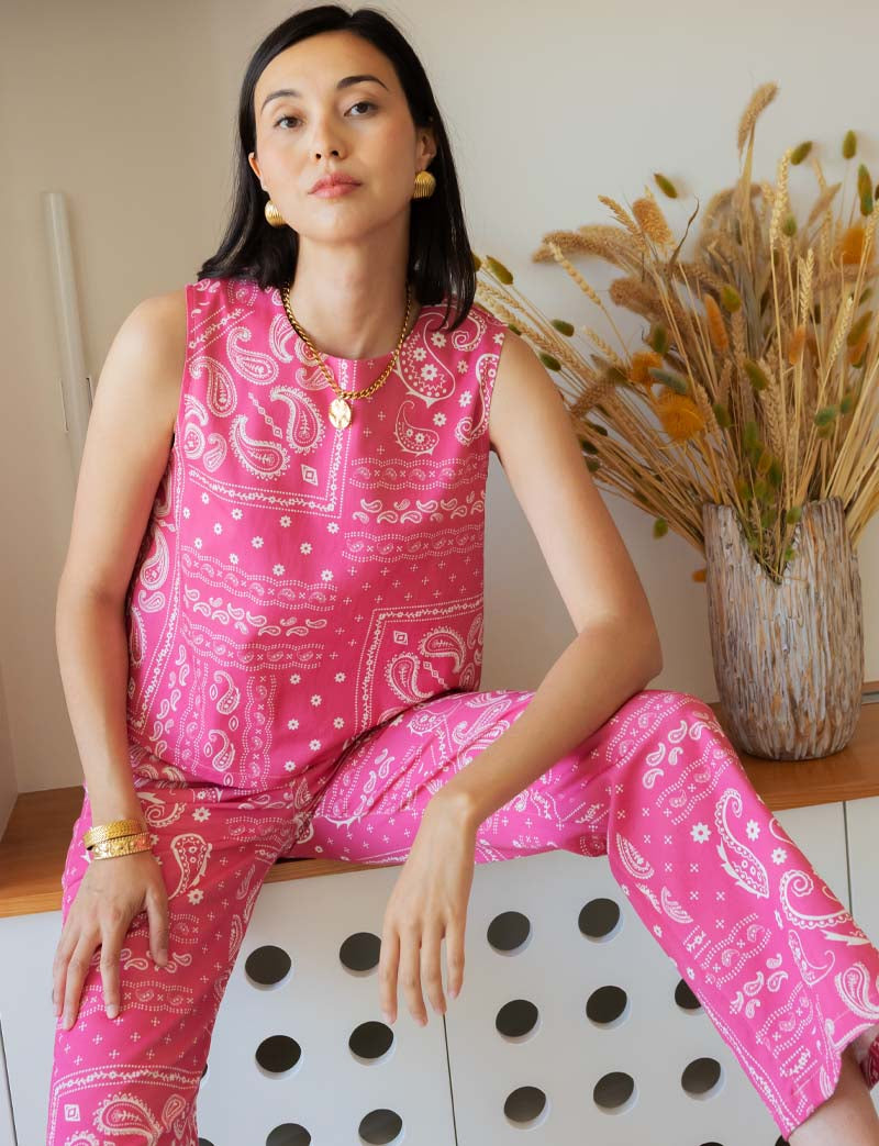 Jony Pink Bandana Jeans