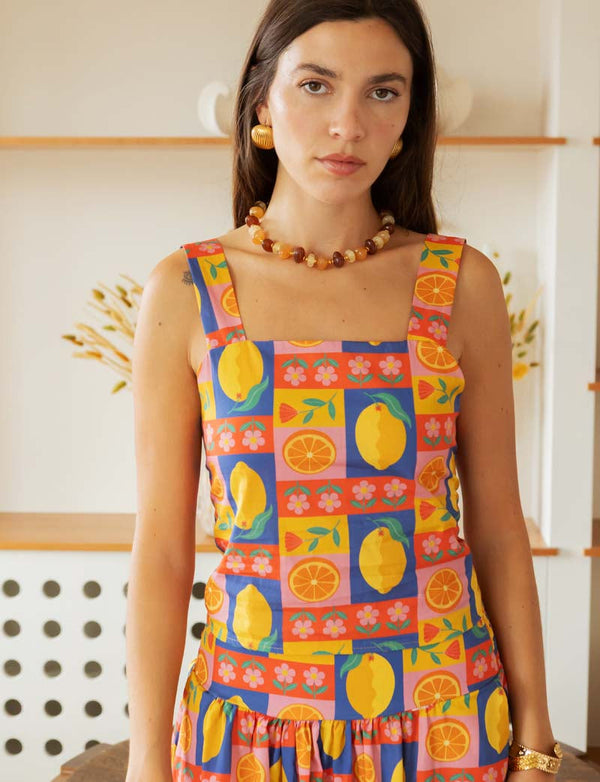 Top con agrumi Lila
