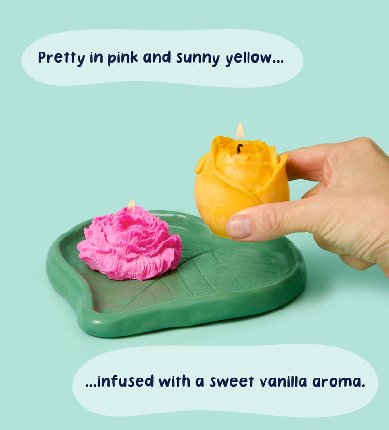 Creative Candle & Clay Kit - Floral Flame