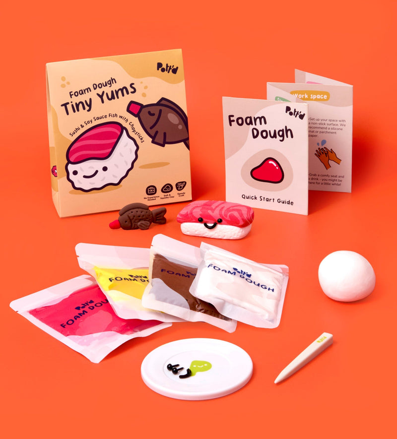 Foam Dough Collectibles: Tiny Yums - Sushi & Soy Sauce