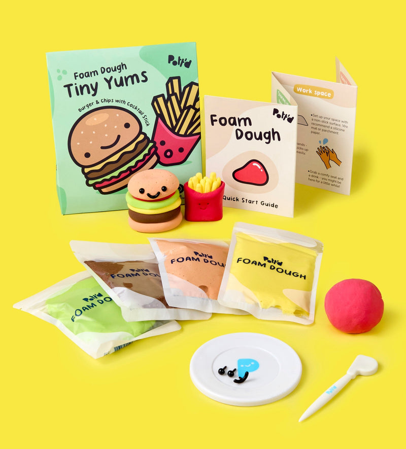 Foam Dough Collectibles: Tiny Yums - Burger & Fries