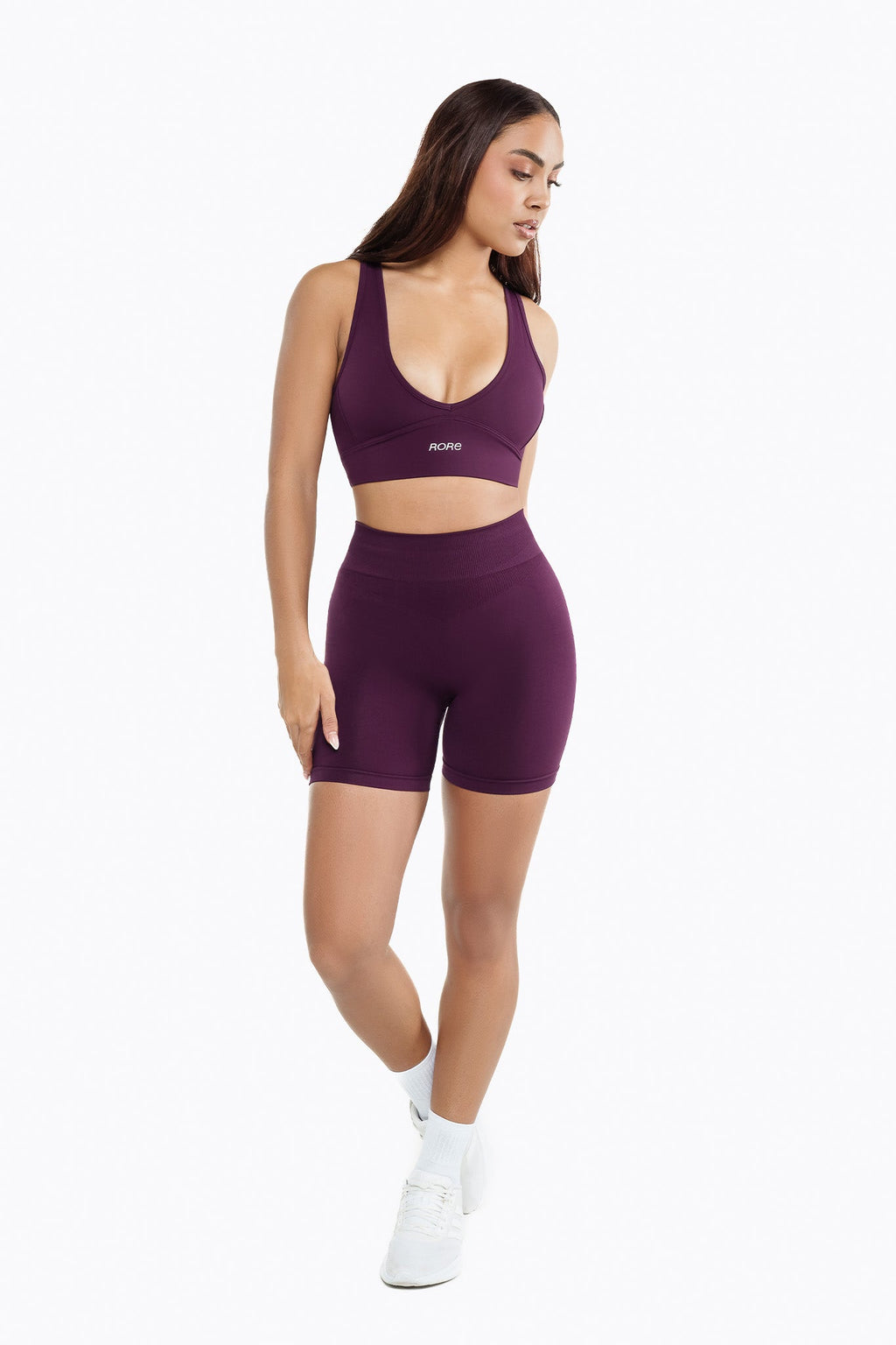 Reggiseno sportivo Crossed Back - Dark Berry