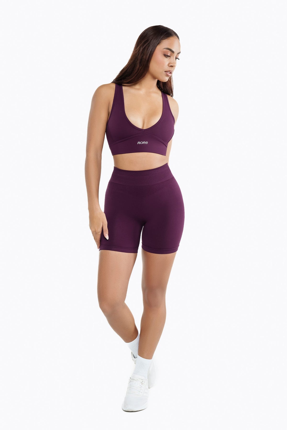 Reggiseno sportivo Crossed Back - Dark Berry