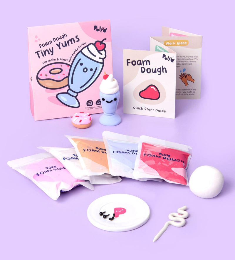 Foam Dough Collectibles: Tiny Yums - Milkshake & Donut
