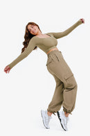 Top Square Manches Longues - Deep Sand