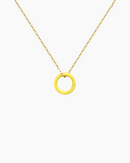 Collier Enamel Cercle Jaune