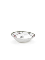 Midnight Flowers - Lot De 2 Bols Bas - L - Porcelaine Bone China - Fiore Rosa