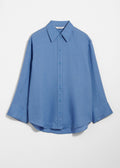 Camicia St Pilar In Lino A Maniche Lunghe - Blu