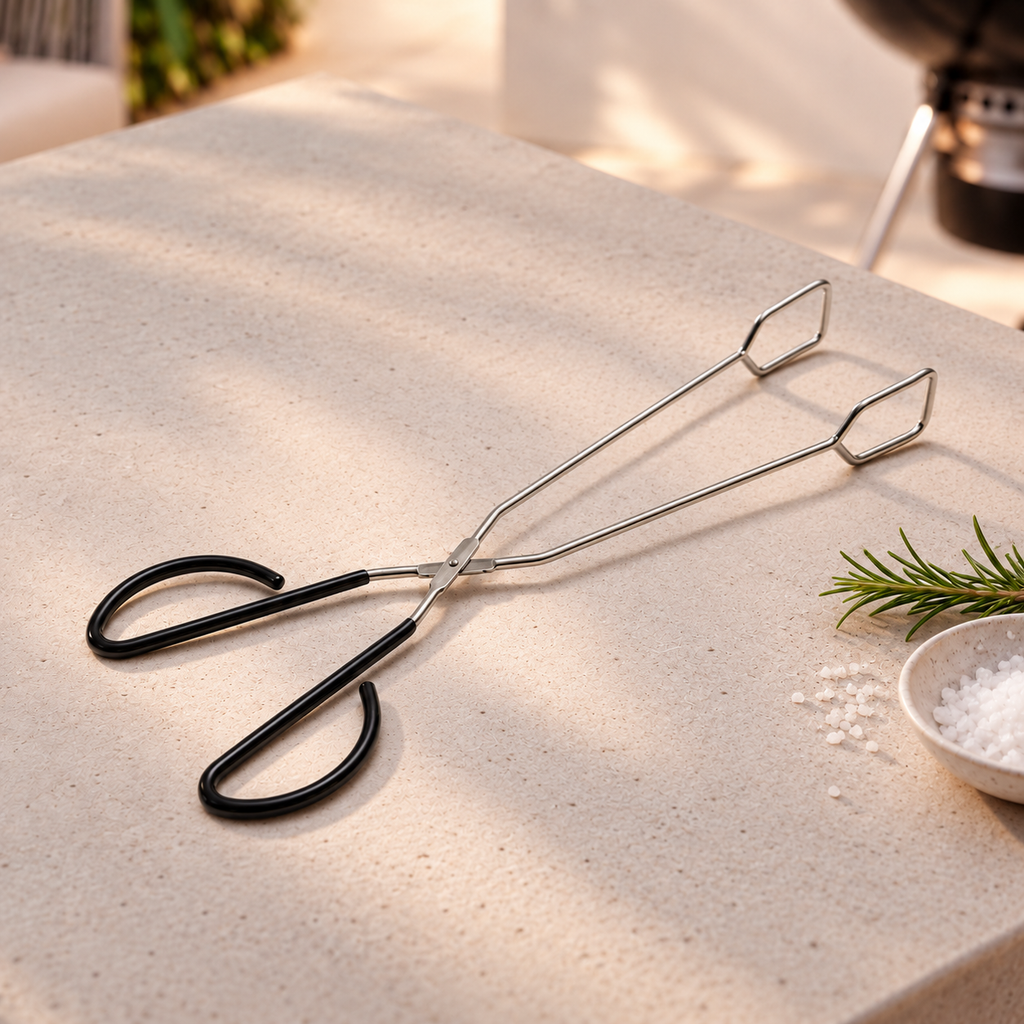 Art Culinaire – Grillzange Scherenzange – Grill 41 cm – Edelstahl 430 – Silber