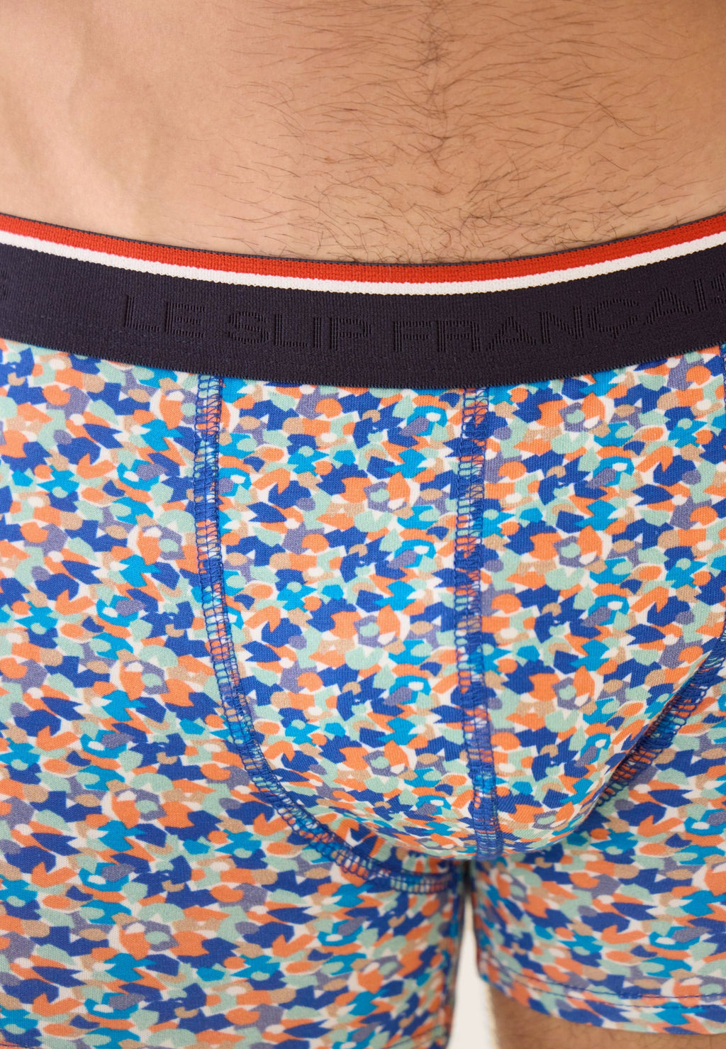 Boxer Marius Confetti En Coton - Bleu Nautique
