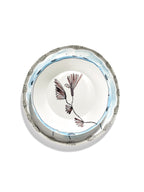 Midnight Flowers - Lot De 2 Assiettes Creuses - M - Porcelaine Bone China - Camelia Aubergine