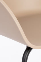 Void - Dining Room Armchair - Polypropylene Plastic - Latte Brown