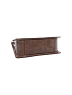 Pochette Christian Dior Hand Monogram Oblique Moyen Cuir Verni - Gris
