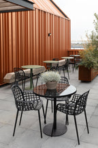 Albert Bistro De Jardin - Outdoor Table - Aluminum - Black