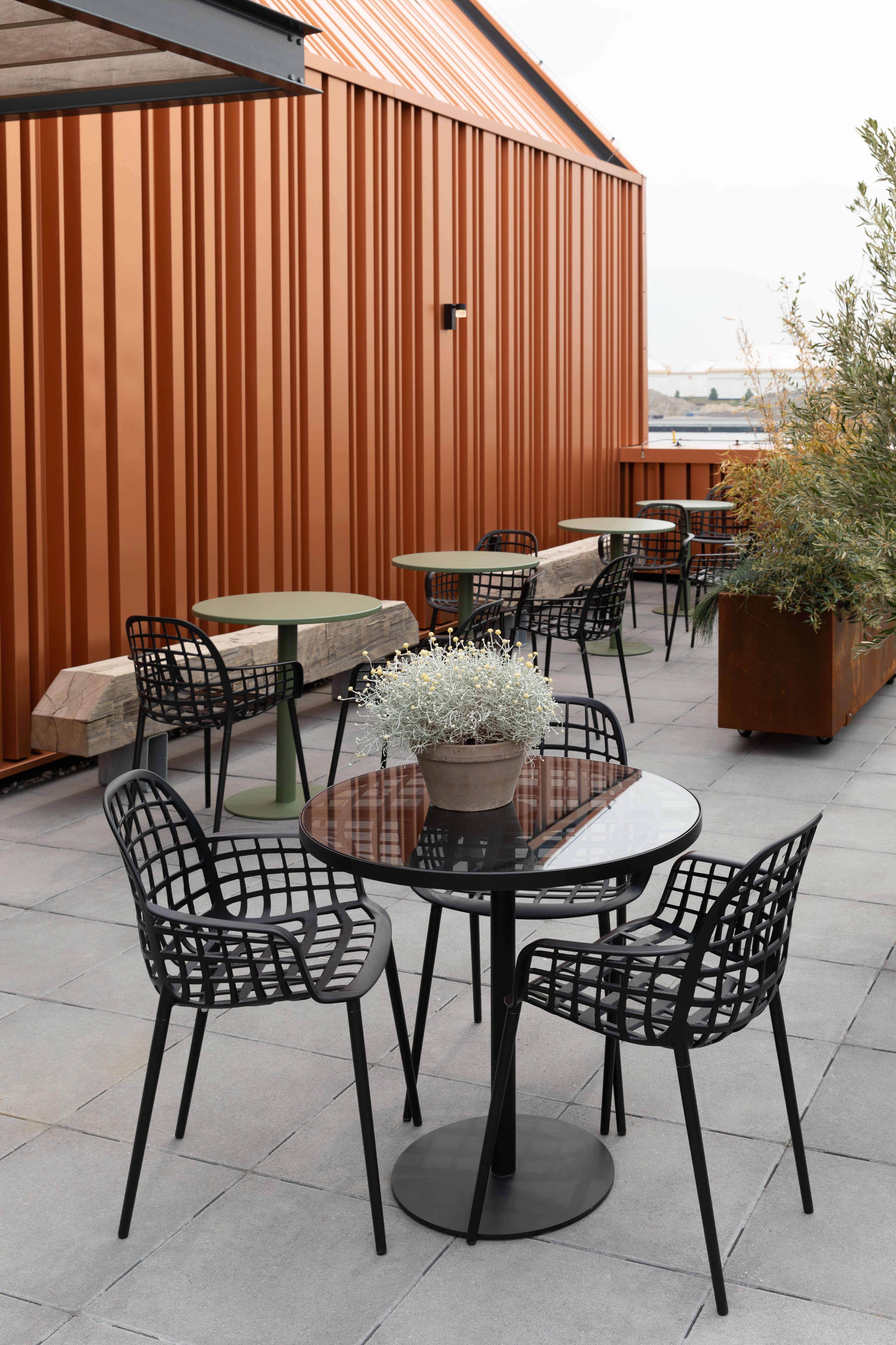 Albert Bistro De Jardin - Outdoor Table - Aluminum - Black