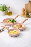 Ensemble 3 Pièces - Poêles 20/24/28 CM - Stonerose