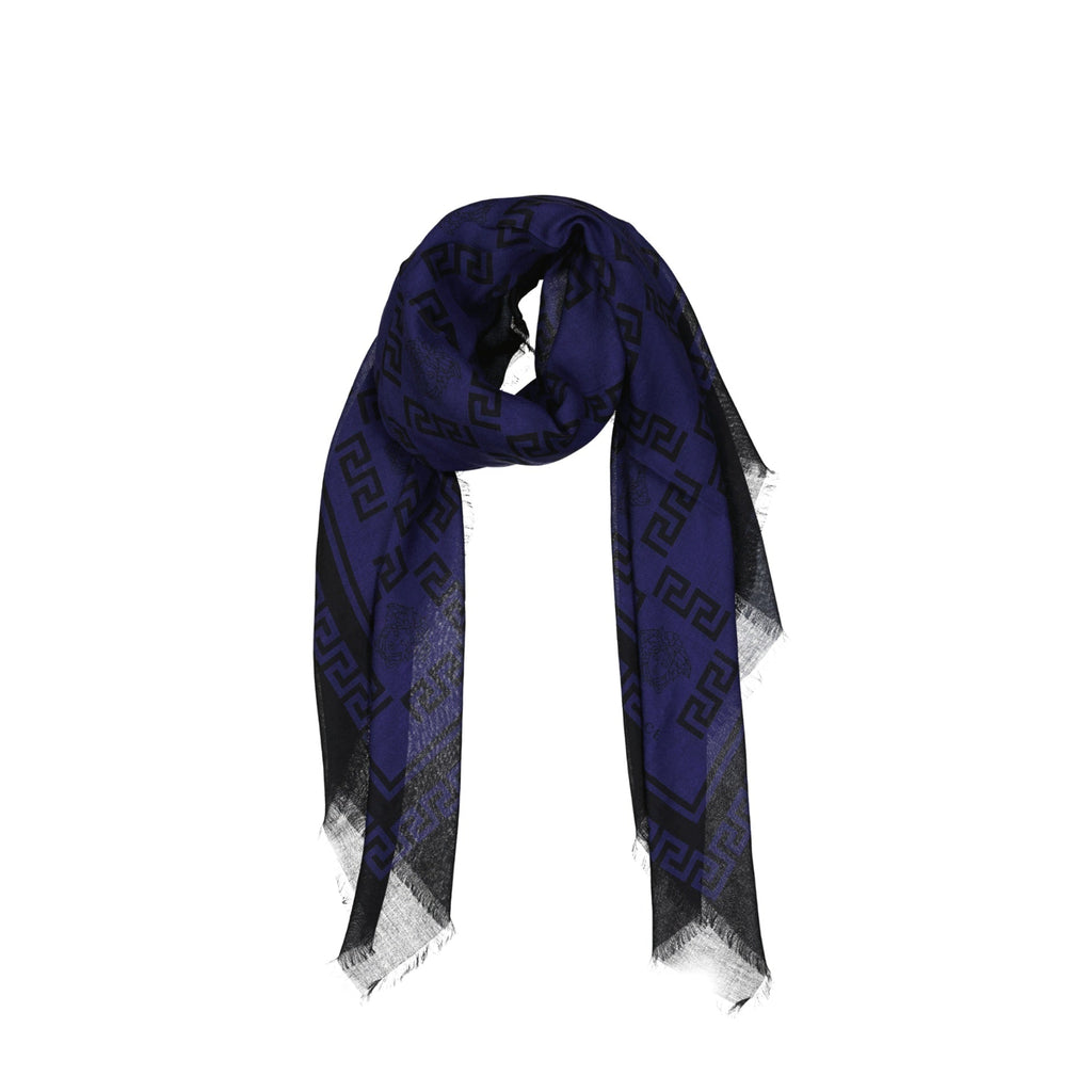 Versace - Bufanda cuadrada - Mujeres - Azul