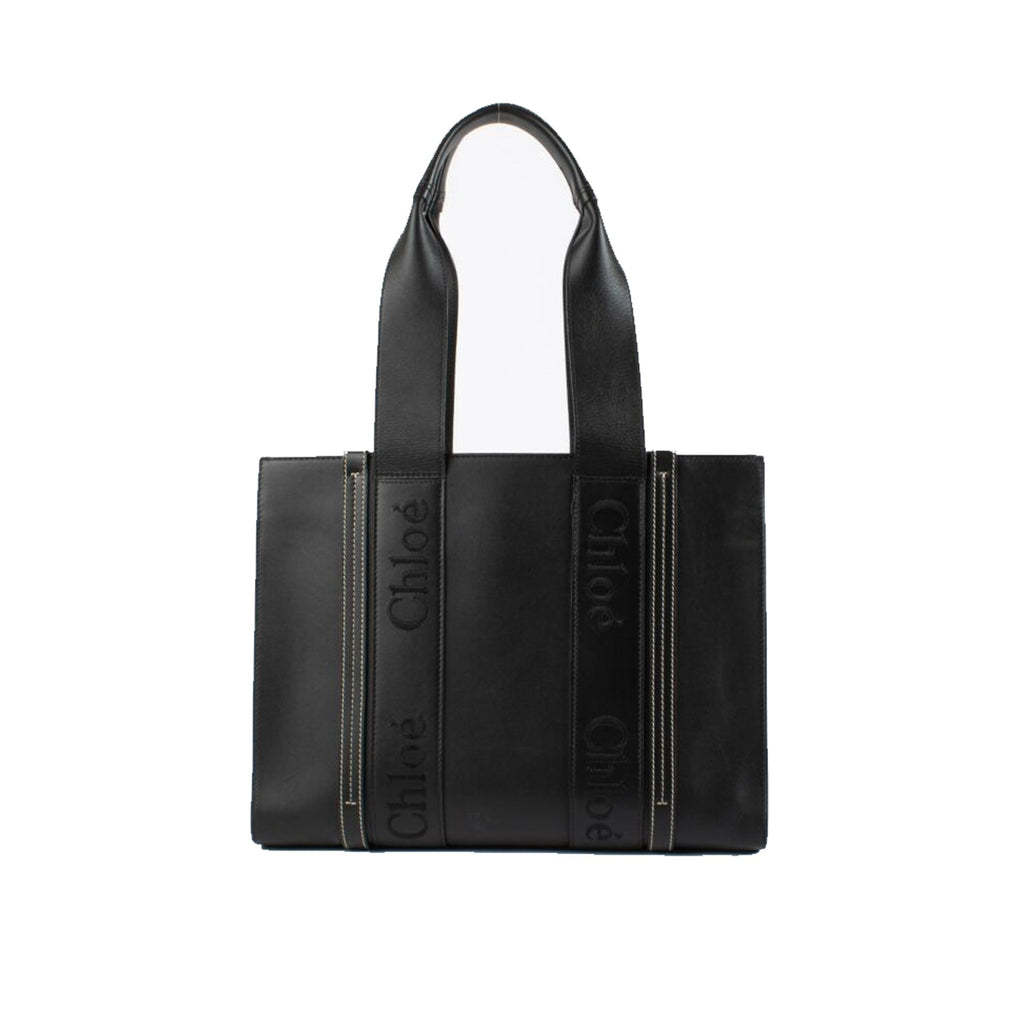 Chloe - Woody Medium Leather Tote Bag - Women - Black