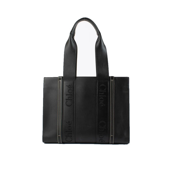 Chloe - Woody Medium Leather Tote Bag - Women - Black