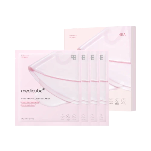 Medicube Salmon Dna Pdrn Pink Collagen Jelly Gel Mask ( 4 Masques )