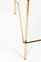 Jolien - Bar & Counter Stool - Fabric - Gold/Pink