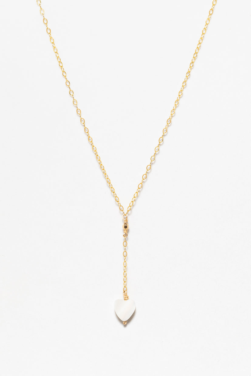 Halsband Hjärta - Pärlemor