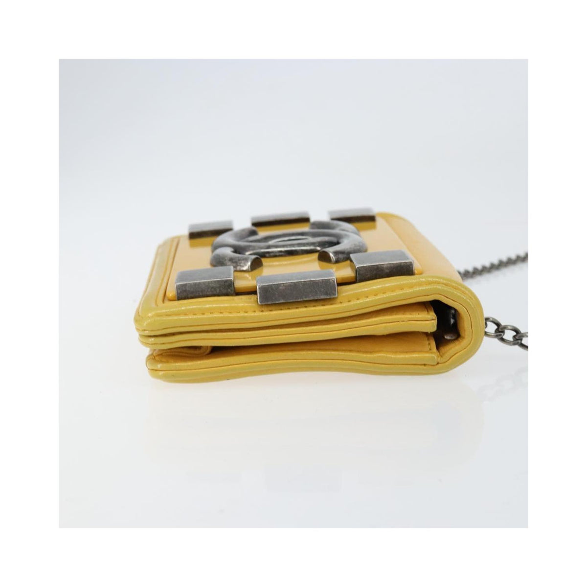 Chanel Boy Brick Flap mini leather pouch - Yellow