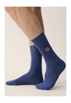 Lot De 3 Chaussettes Mi-Hautes - Noir Bleu Marine Bleu