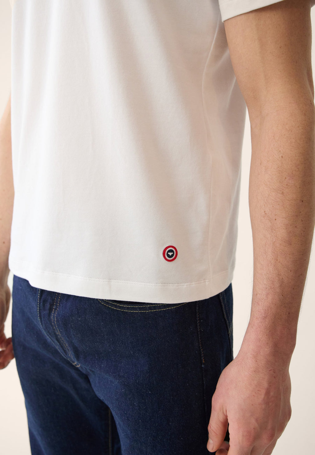 T-Shirt À Manches Courtes Formidable En Coton - Blanc