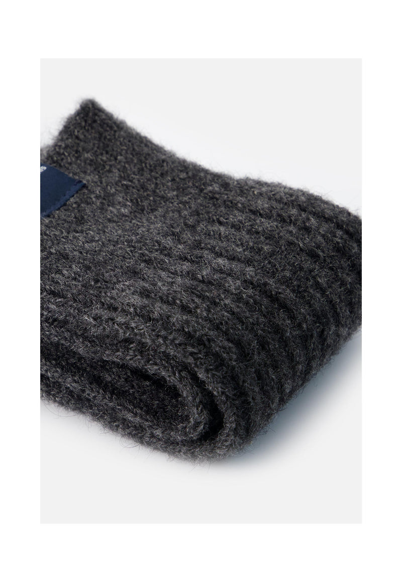Chaussettes Mi-Hautes Grises Avec Mohair - Andy Gris Chine