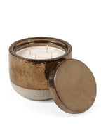 Candles Charred Santal - Bougie D'ambiance - L - Cire De Soja Et Paraffine - Or