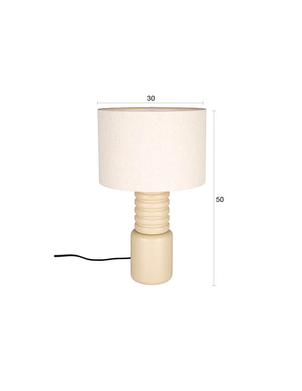 Six - Table Lamp - Iron - Beige