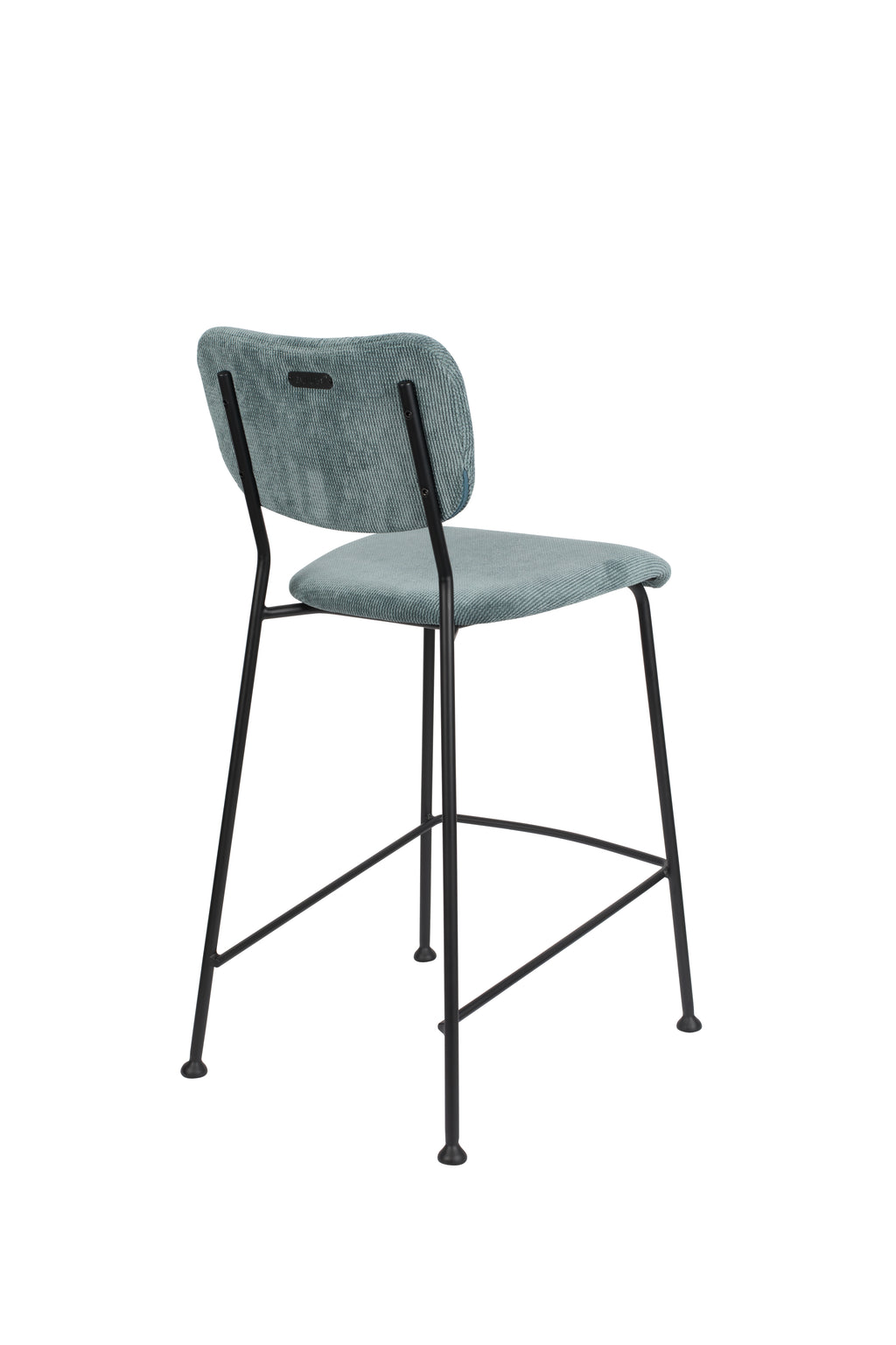 Benson 64.5 Cm - Bar & Counter Stool - Fabric - Grey/Blue