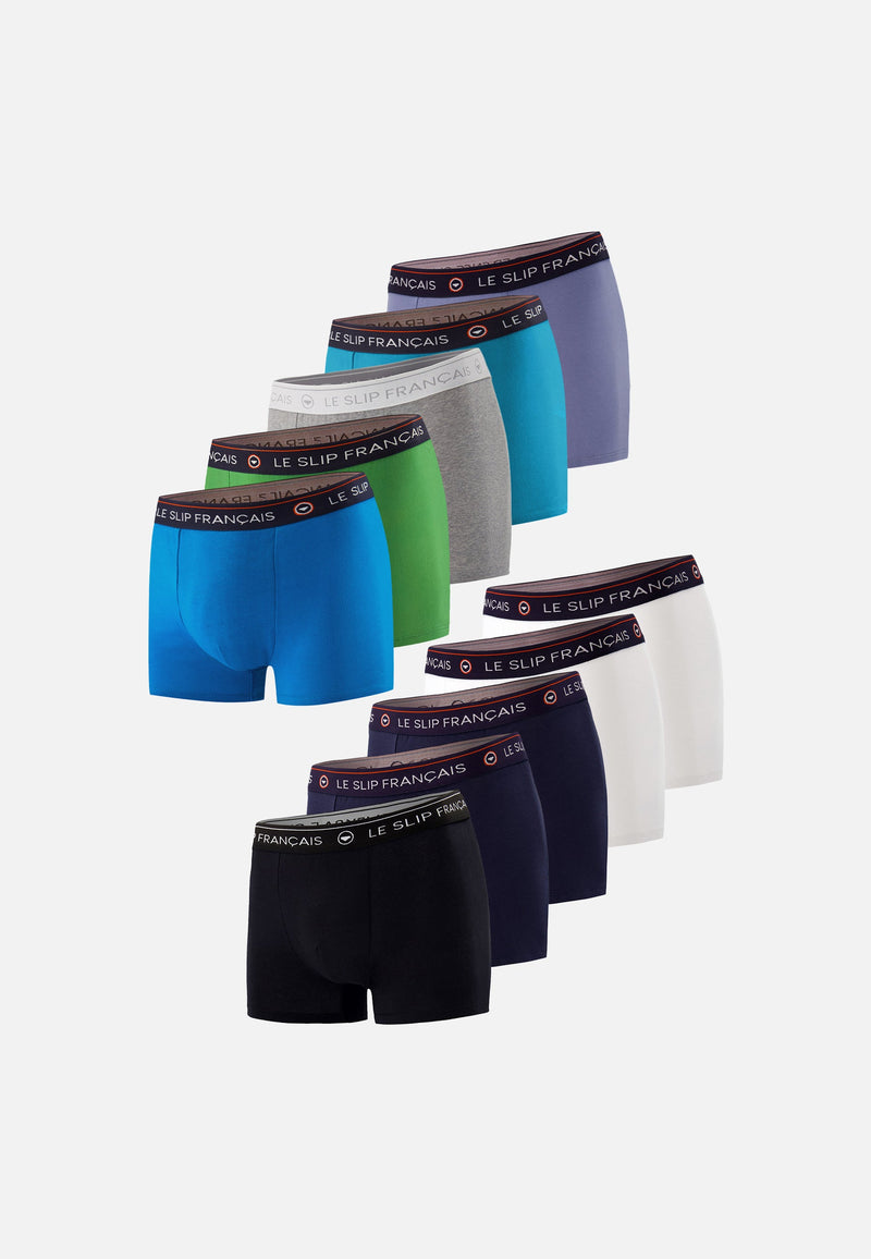 Lot De 10 Boxers En Coton - Multi
