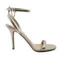Sandales À Talons Valentino Leather - Femme - Gold