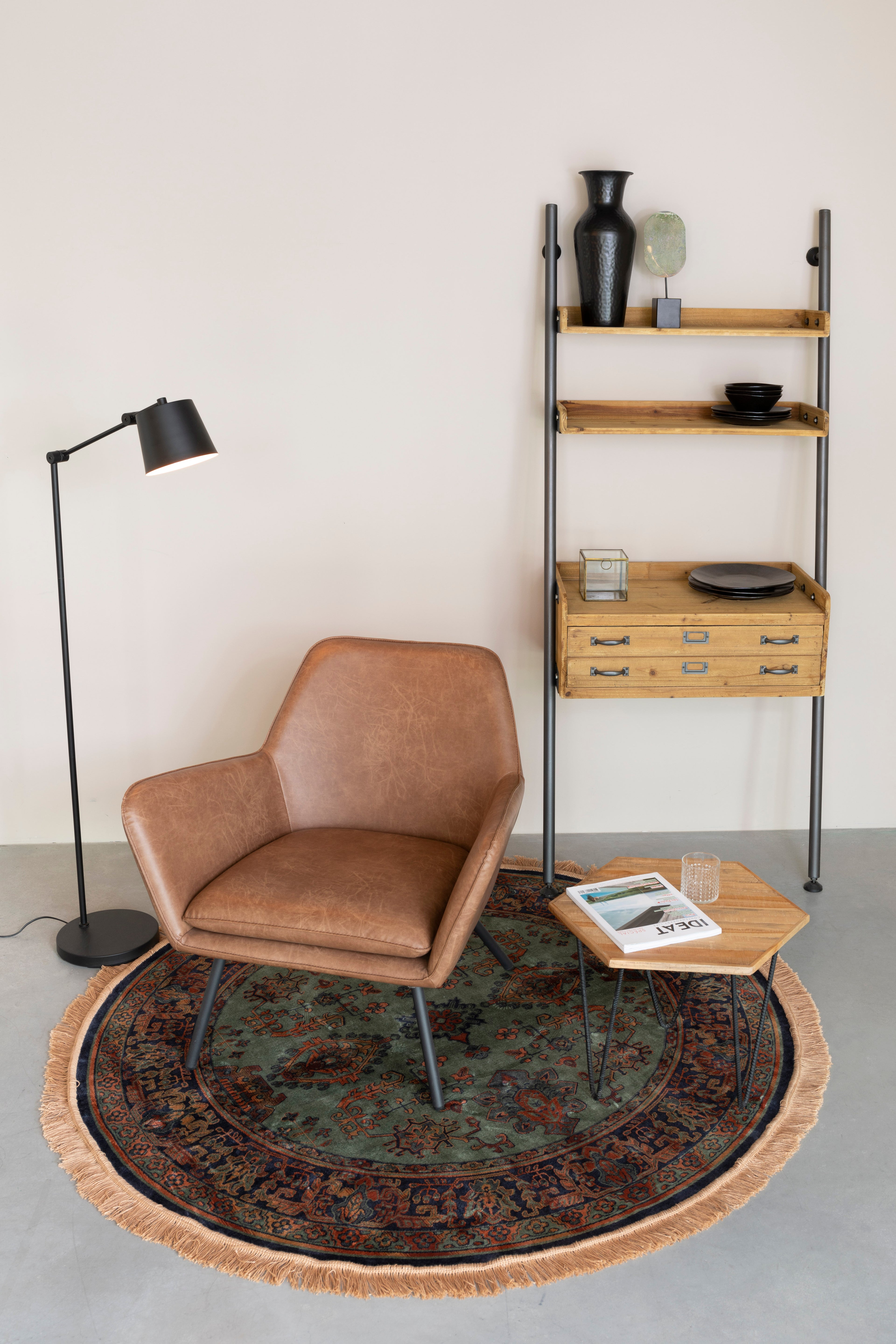 Hajo - Floor lamp - Iron - Gray
