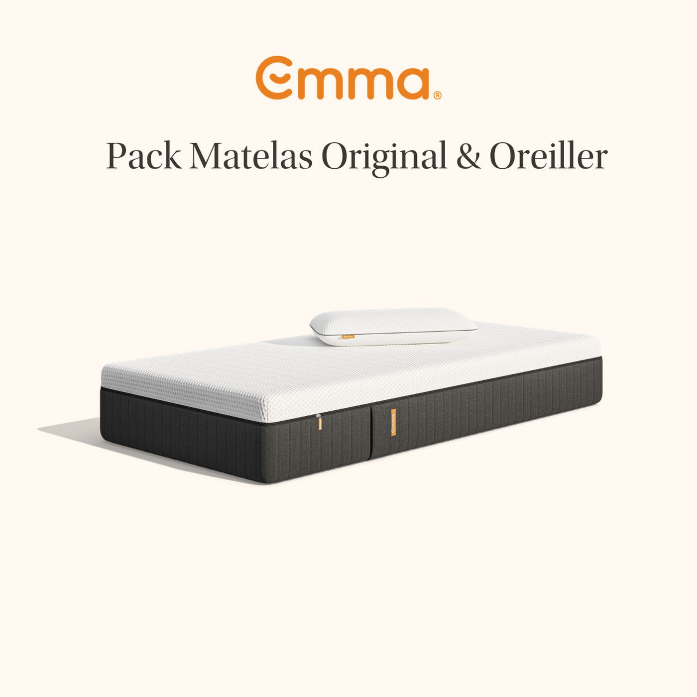 Matelas Emma Original + Oreiller Emma Original Adapt