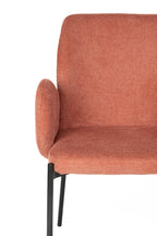 Tjarda - Dining Room Chair - Iron - Old Rose