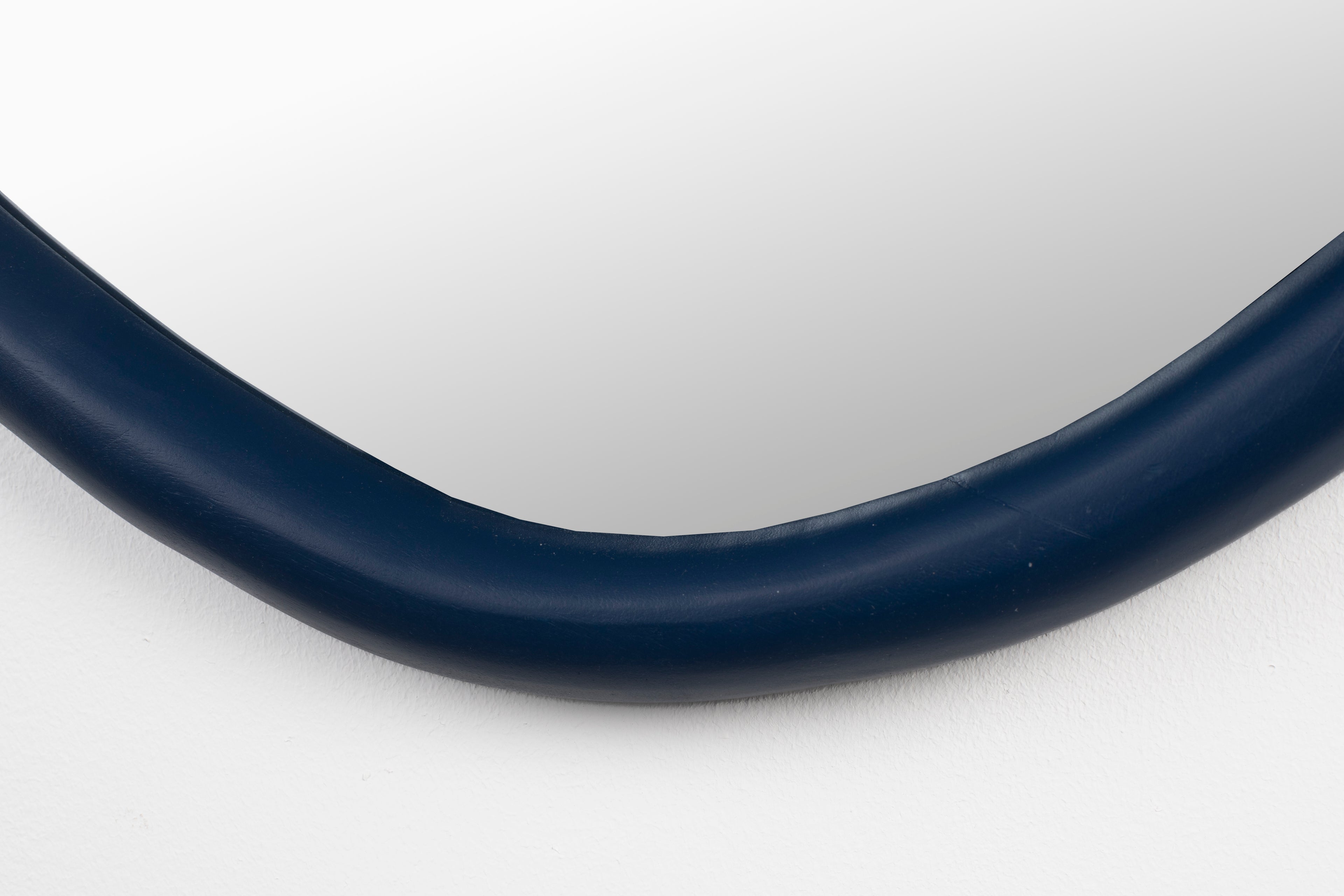 Looks M - Mirror - Mango wood - Navy Blue