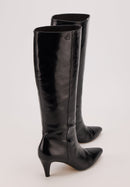 Bottes À Talons - Cuir Noir - Adriana