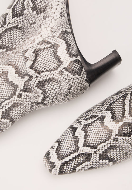 Bottines À Talons - Cuir Python - Alice