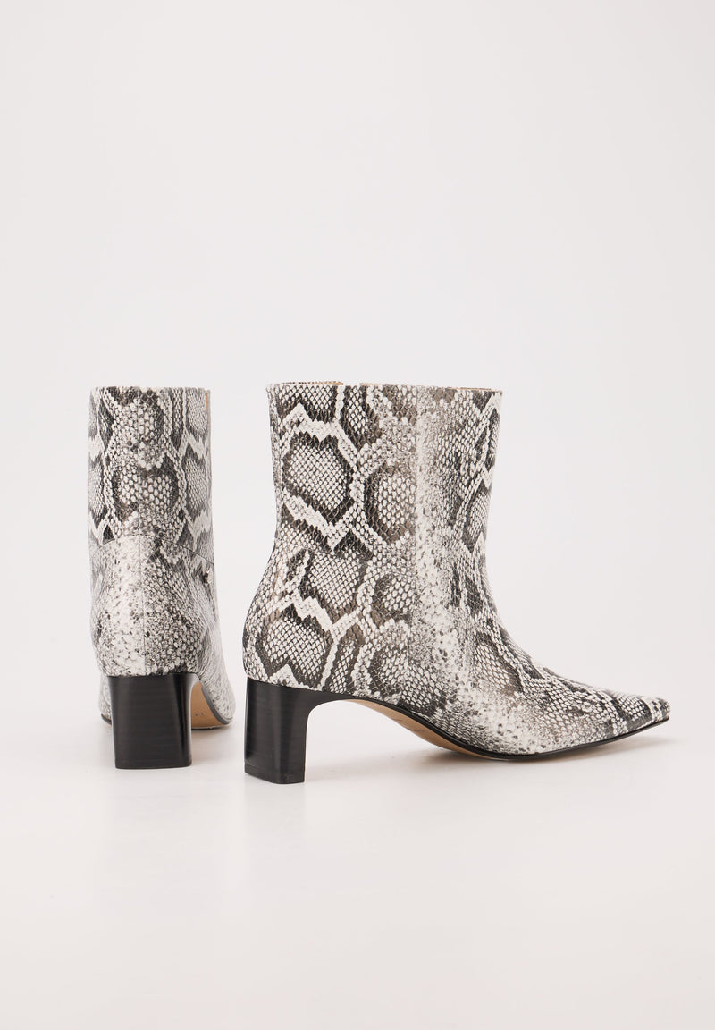 Bottines À Talons - Cuir Python - Alice