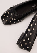 Ballerines - Cuir Noir Diamonds - Carmen