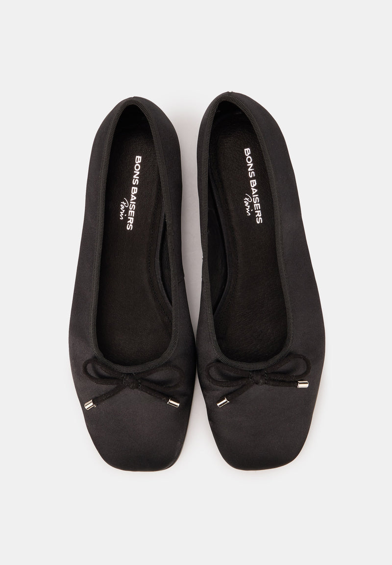 Ballerines - Satin Noir - Carmen