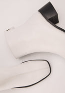 Bottines À Talons - Cuir Lisse Blanc - Coralie