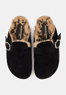 Mules - Cuir Suede Noir - Dakota