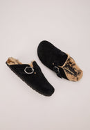 Mules - Cuir Suede Noir - Dakota